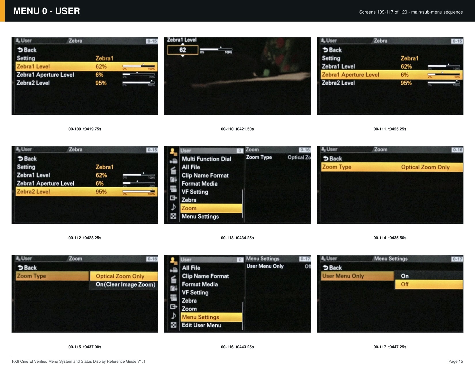 FX6 Cine EI Verified Menu Reference - page 15 of 68