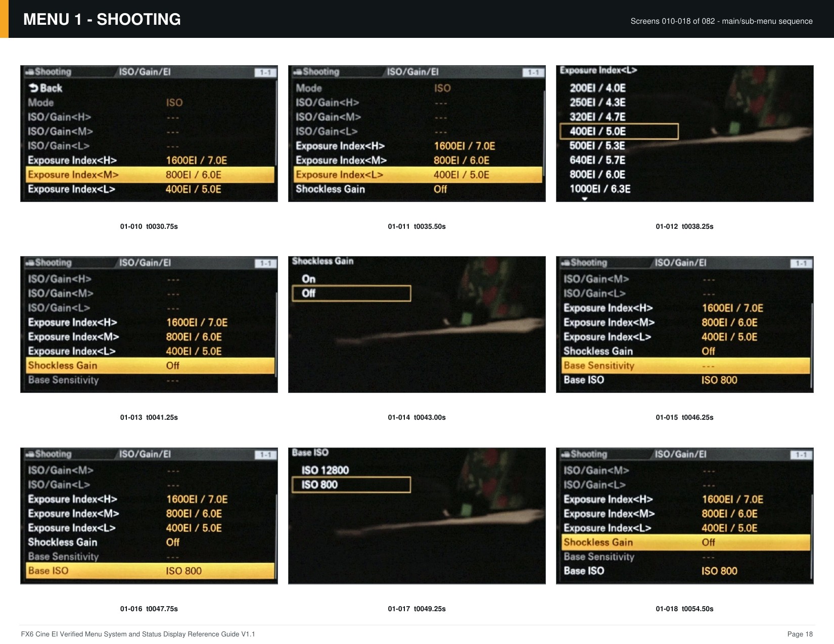 FX6 Cine EI Verified Menu Reference - page 18 of 68