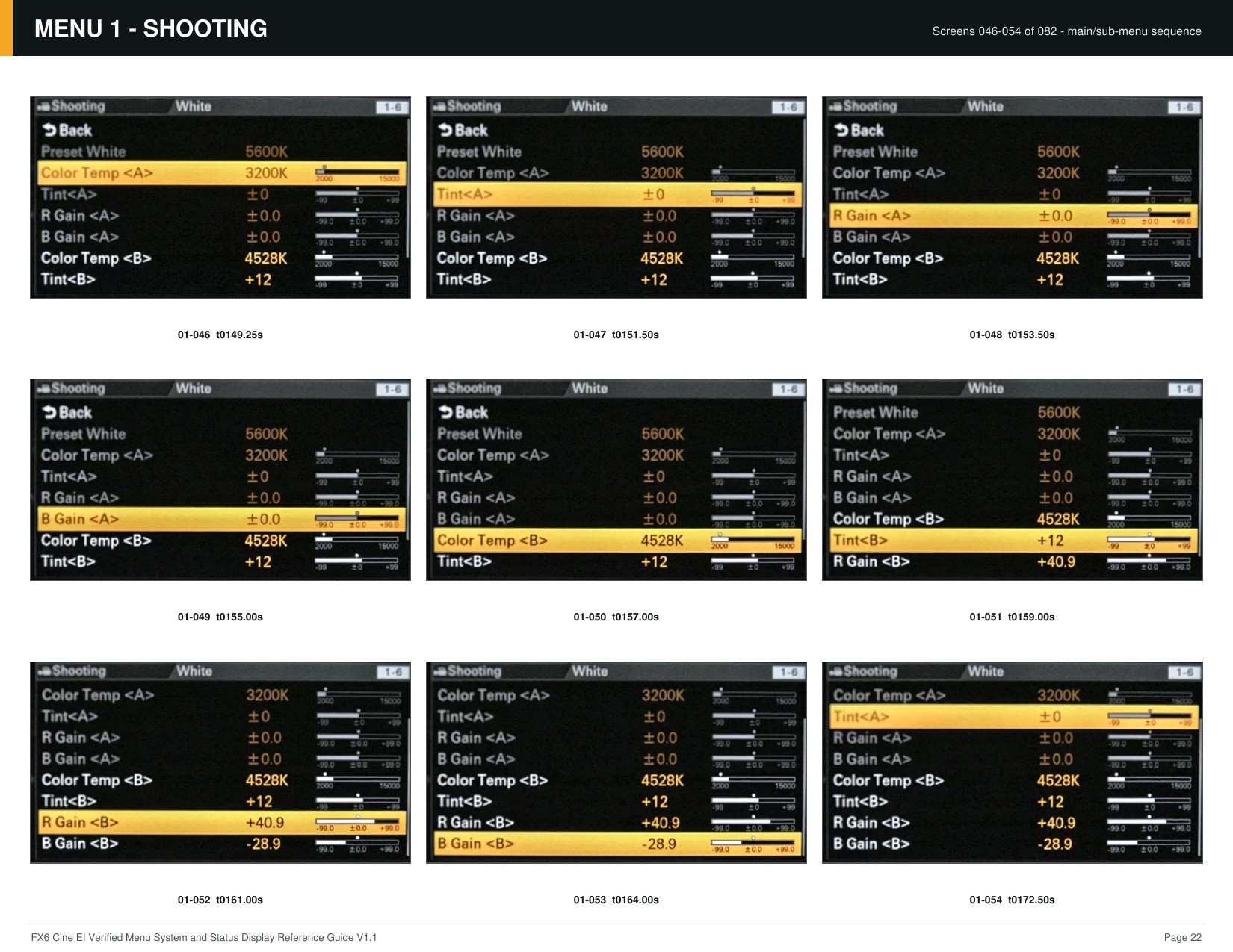 FX6 Cine EI Verified Menu Reference - page 22 of 68