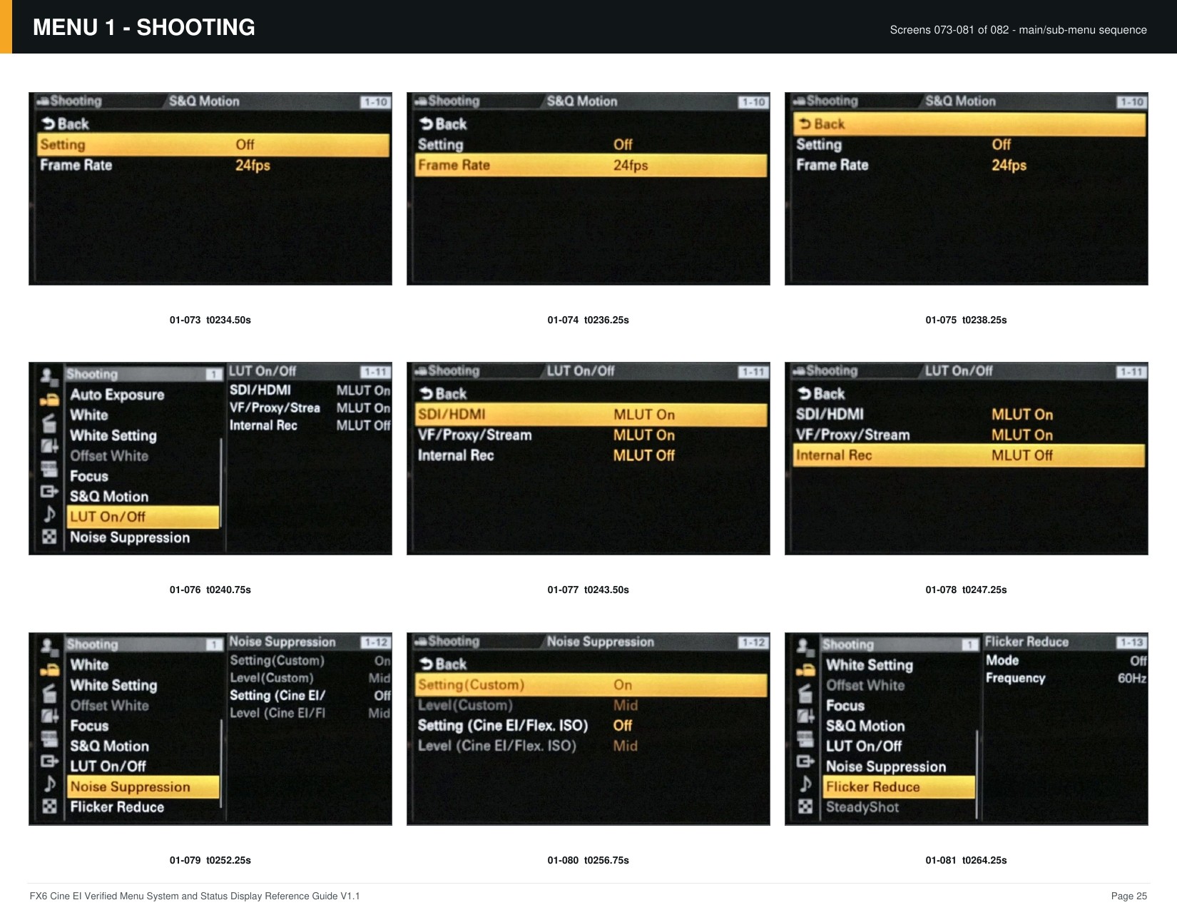 FX6 Cine EI Verified Menu Reference - page 25 of 68