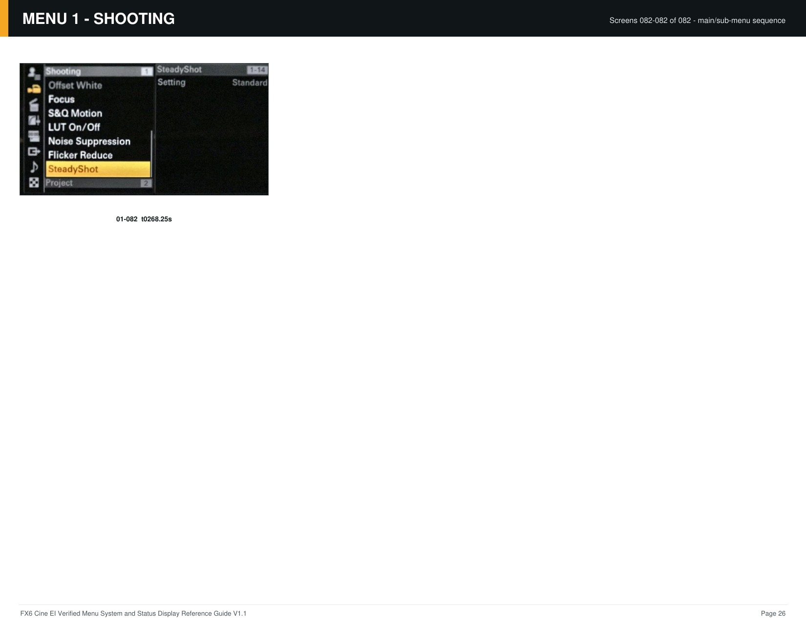FX6 Cine EI Verified Menu Reference - page 26 of 68