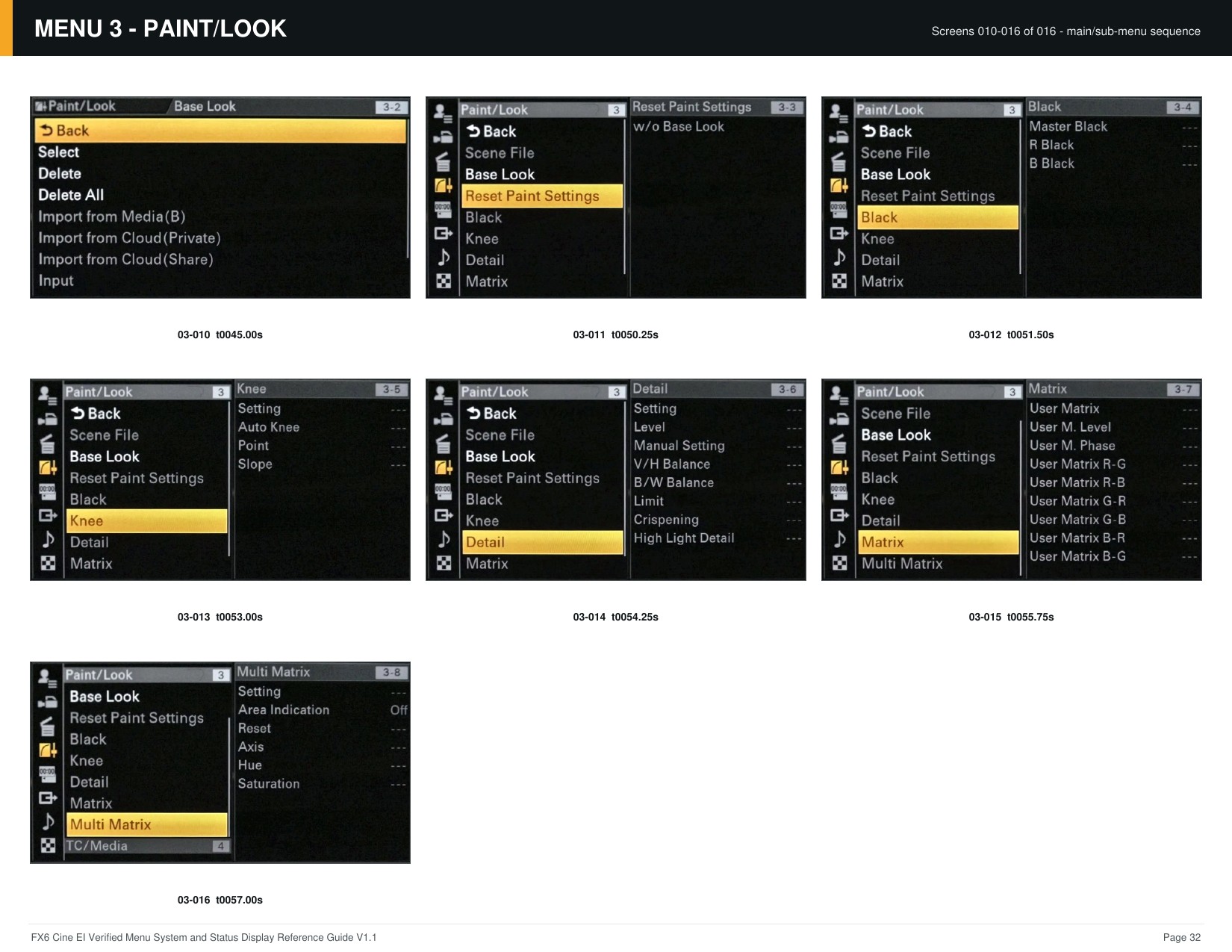 FX6 Cine EI Verified Menu Reference - page 32 of 68