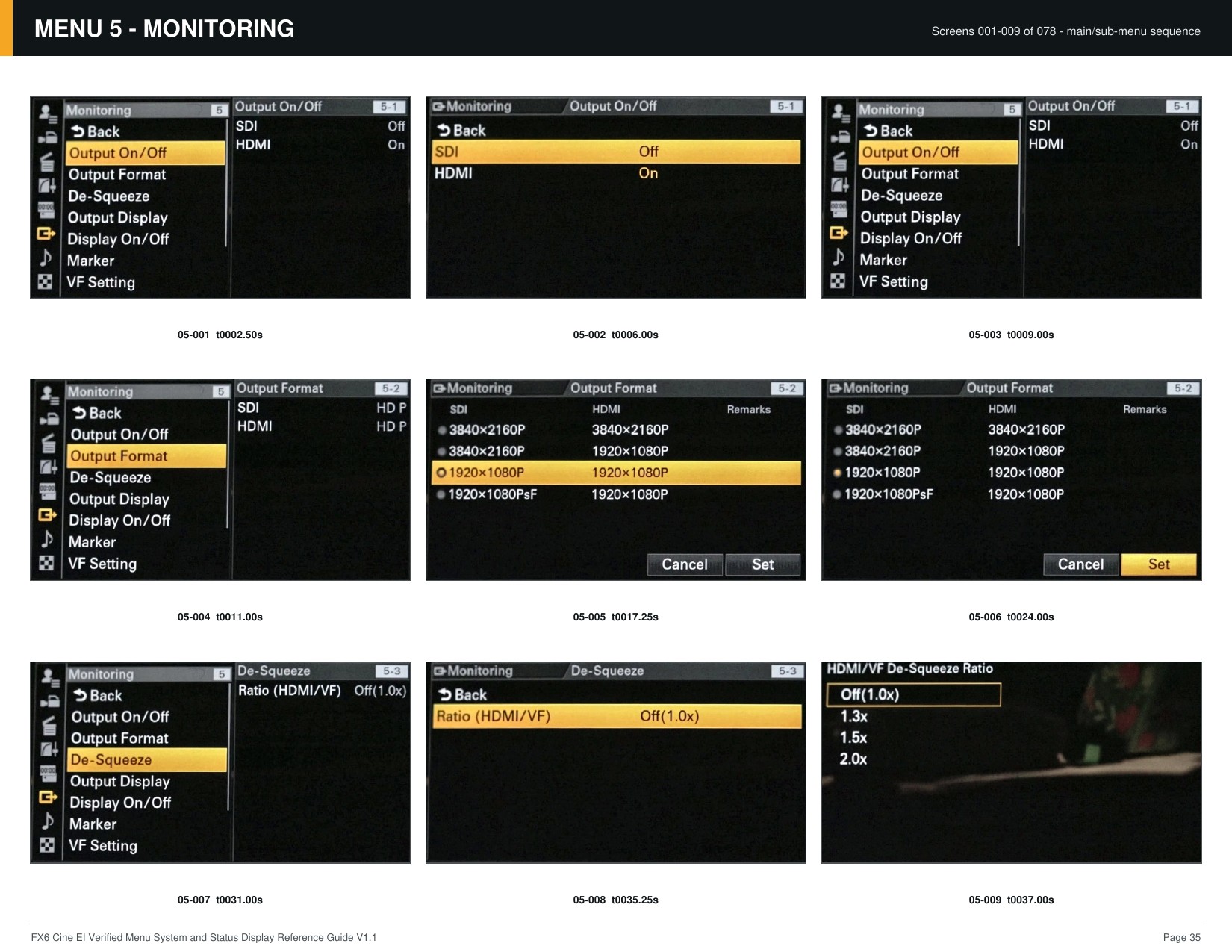 FX6 Cine EI Verified Menu Reference - page 35 of 68