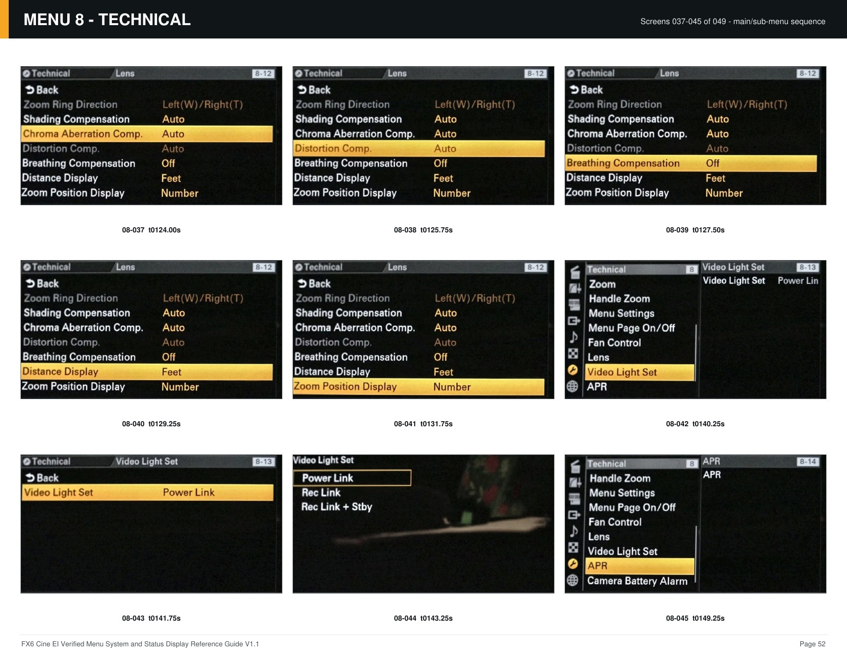 FX6 Cine EI Verified Menu Reference - page 52 of 68