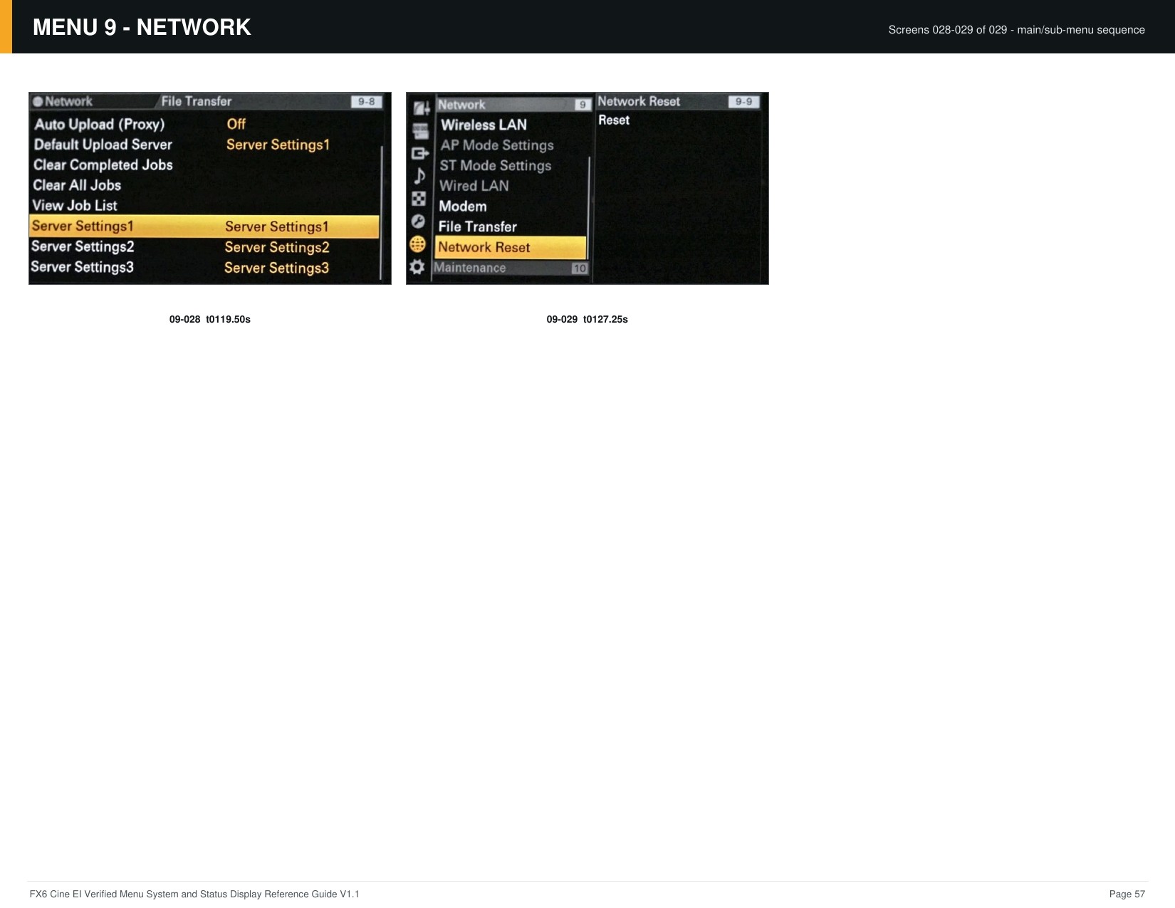 FX6 Cine EI Verified Menu Reference - page 57 of 68