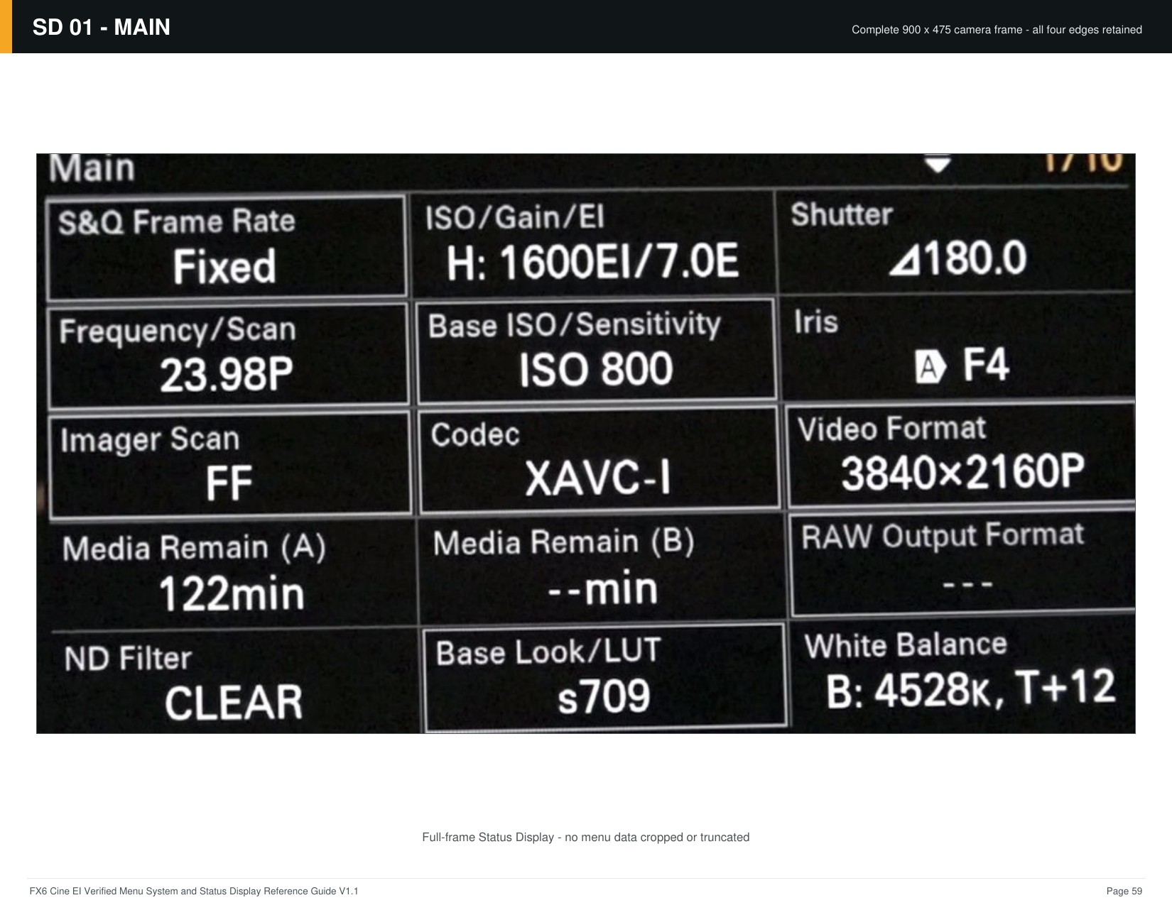 FX6 Cine EI Verified Menu Reference - page 59 of 68