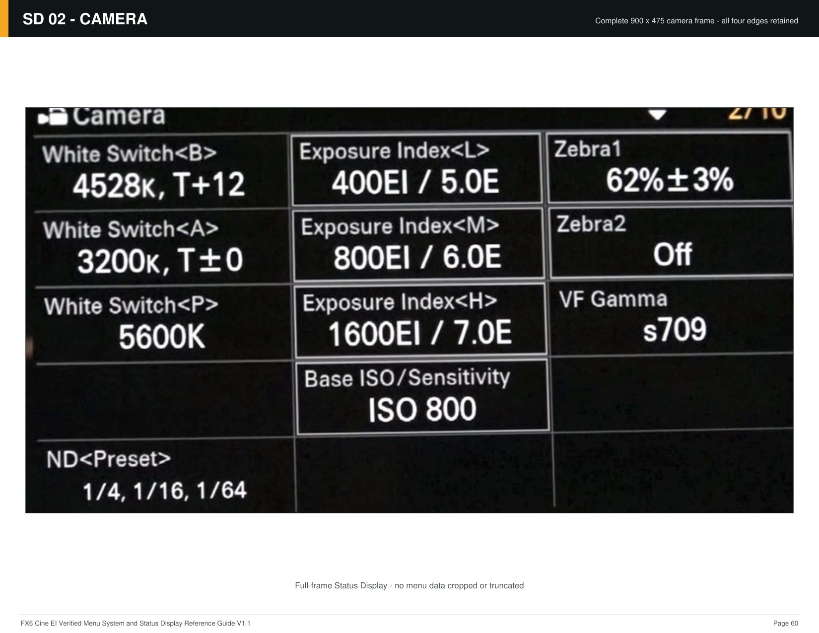 FX6 Cine EI Verified Menu Reference - page 60 of 68