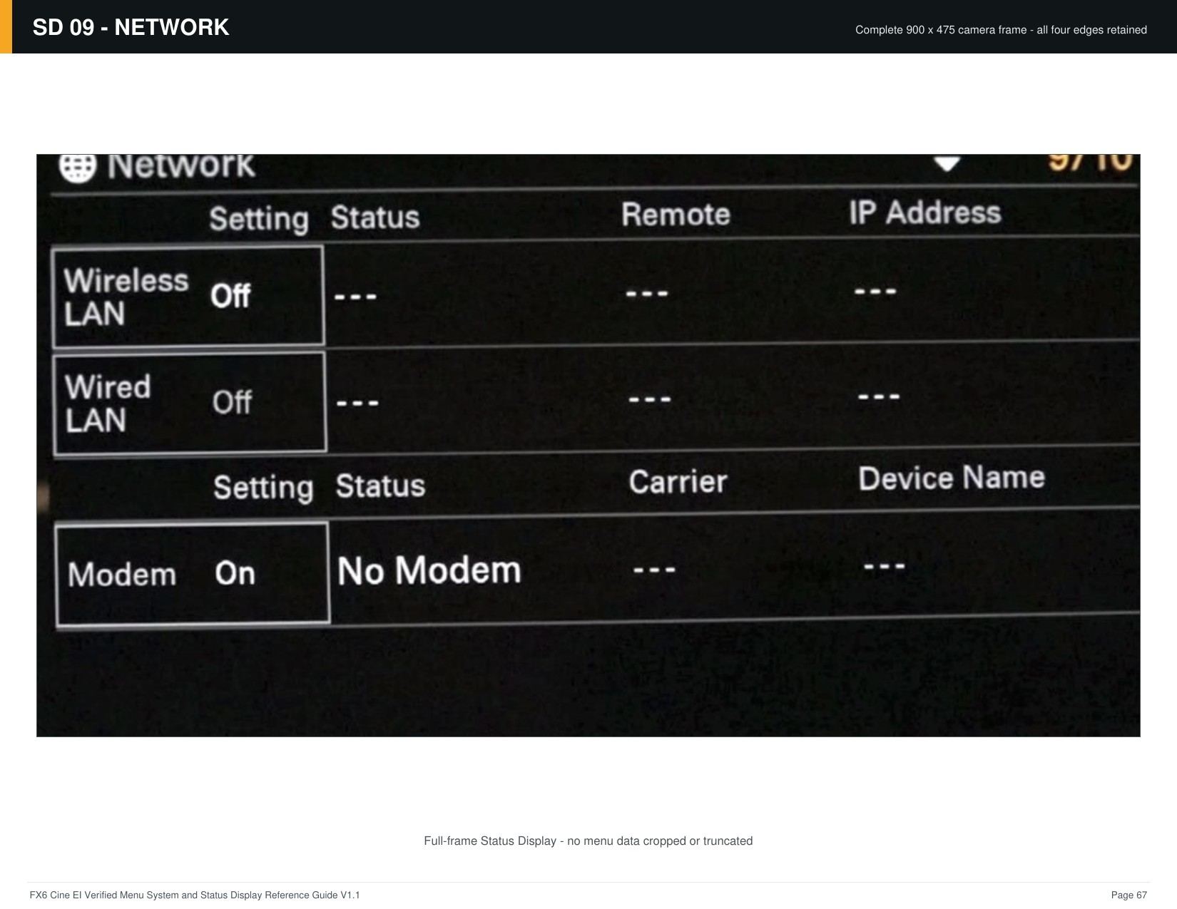 FX6 Cine EI Verified Menu Reference - page 67 of 68