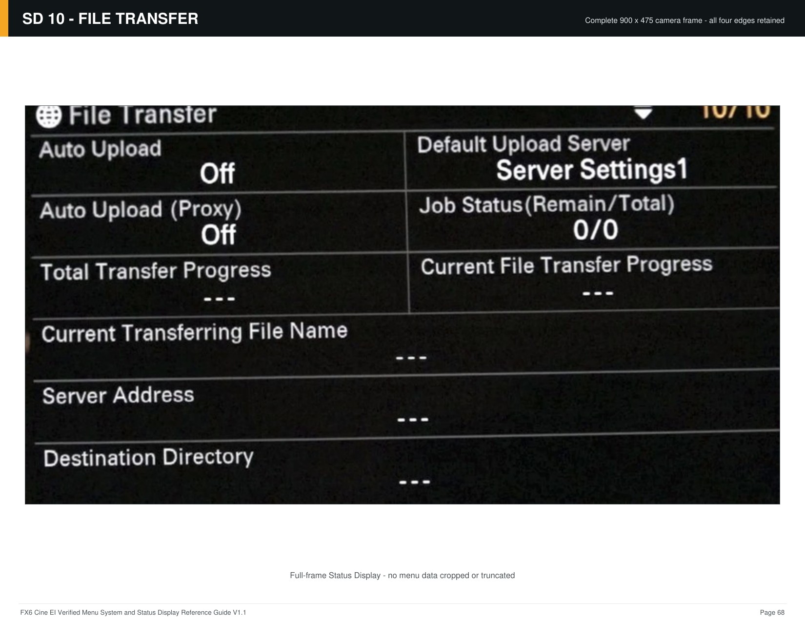 FX6 Cine EI Verified Menu Reference - page 68 of 68